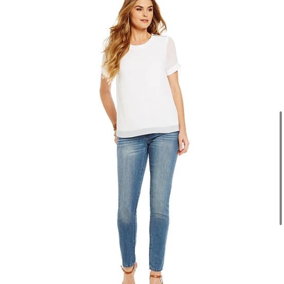 *NWT* Michael Kors Izzy Skinny Jeans, Zipper Pockets, Verushka Wash - Picture 16 of 16